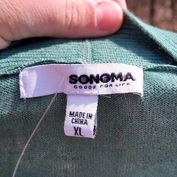 ~Gave away!!!~ Sonoma Women's Open-front Green Sweater - Picture 3 of 5